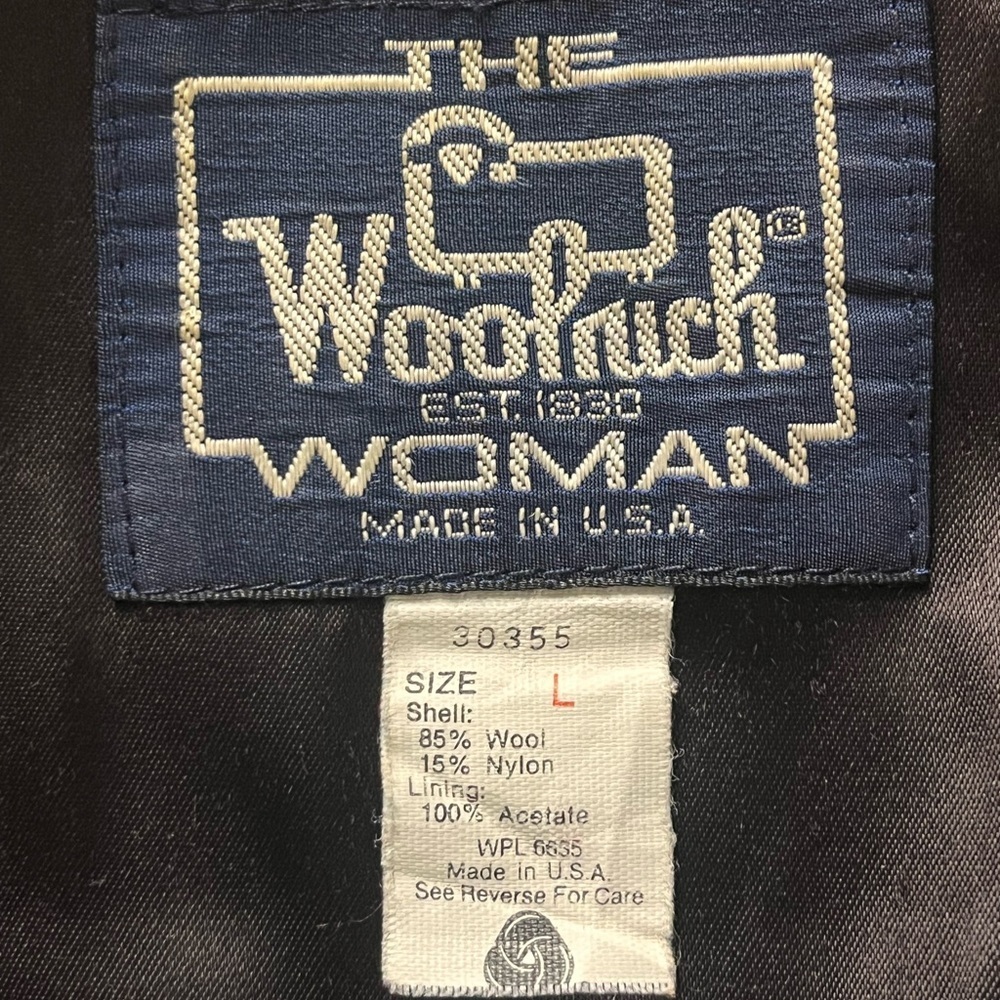 Vintage Woolrich wool Women's buffalo plaid Jacket 80s size large - Picture 2 of 7